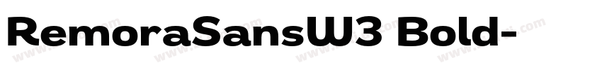 RemoraSansW3 Bold字体转换
